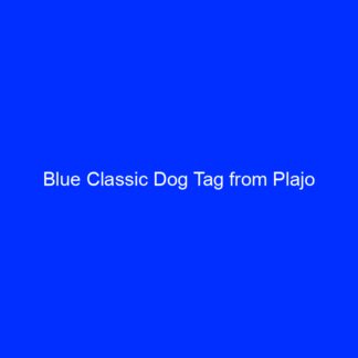 Blue Classic Dog Tag from Plajo