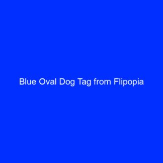 Blue Oval Dog Tag from Flipopia
