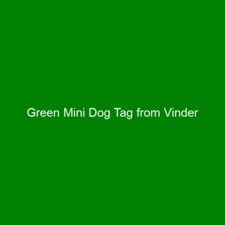 Green Mini Dog Tag from Vinder