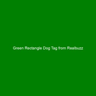Green Rectangle Dog Tag from Realbuzz