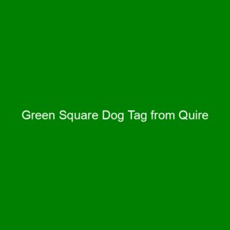 Green Square Dog Tag from Quire