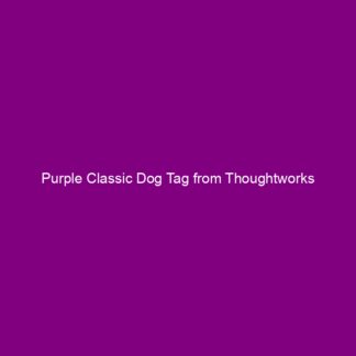 Purple Classic Dog Tag from Thoughtworks