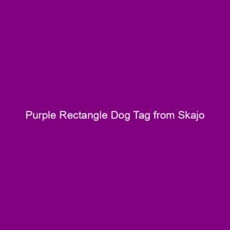 Purple Rectangle Dog Tag from Skajo
