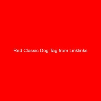 Red Classic Dog Tag from Linklinks