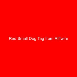 Red Small Dog Tag from Riffwire