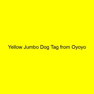 Yellow Jumbo Dog Tag from Oyoyo